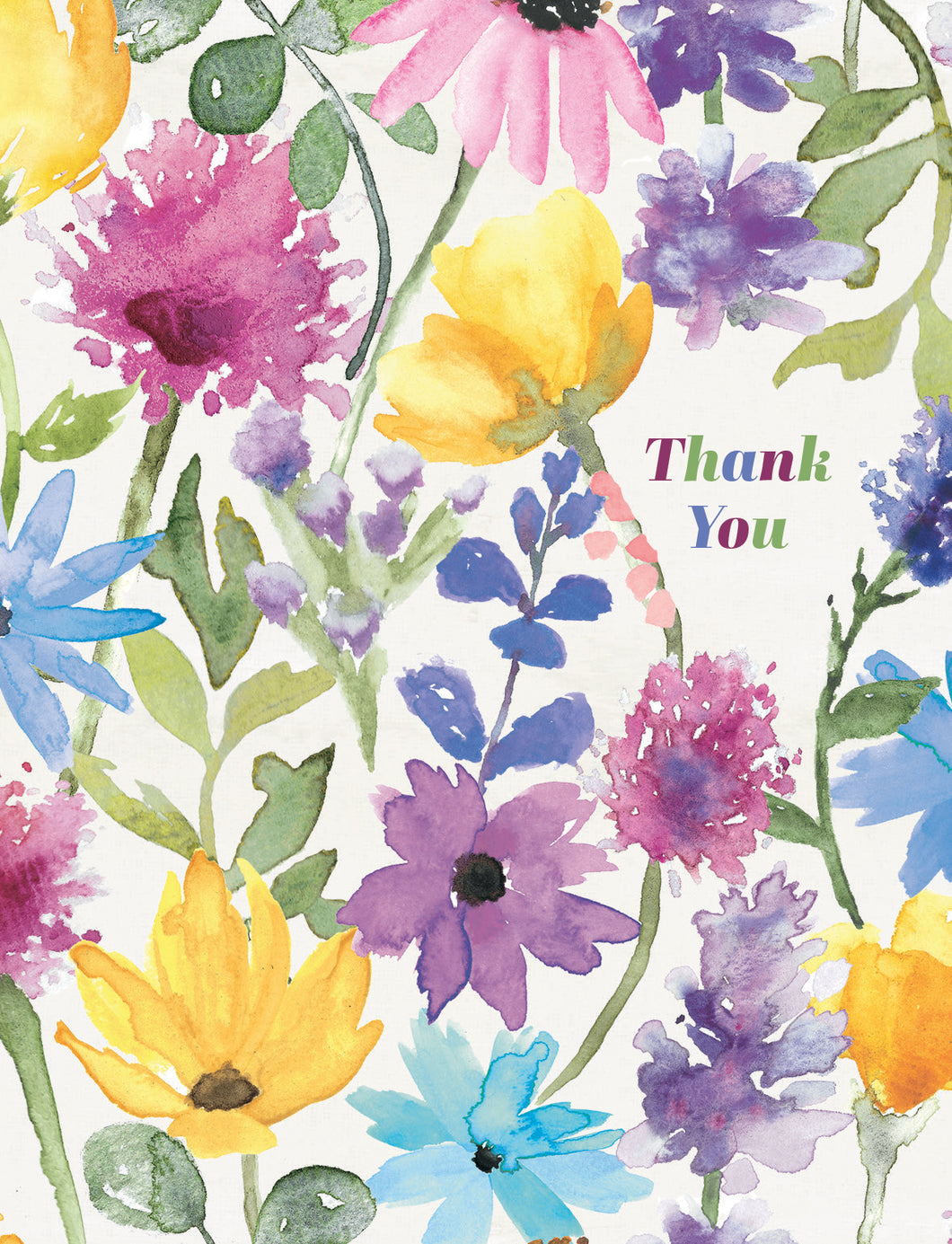 Wildflowers Thank You Card From Me To You 050101