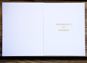 Congratulation Card - You Crushed It! - Ettavee 05050
