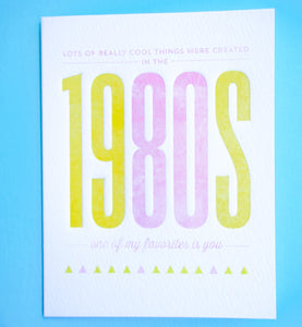 Birthday Card - The 1980s - Gia Graham 05003